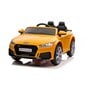 Audi TTRS yksittäinen sähköauto lapsille, keltainen hinta ja tiedot | Lasten sähköautot | hobbyhall.fi