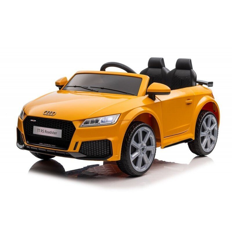 Audi TTRS yksittäinen sähköauto lapsille, keltainen hinta ja tiedot | Lasten sähköautot | hobbyhall.fi