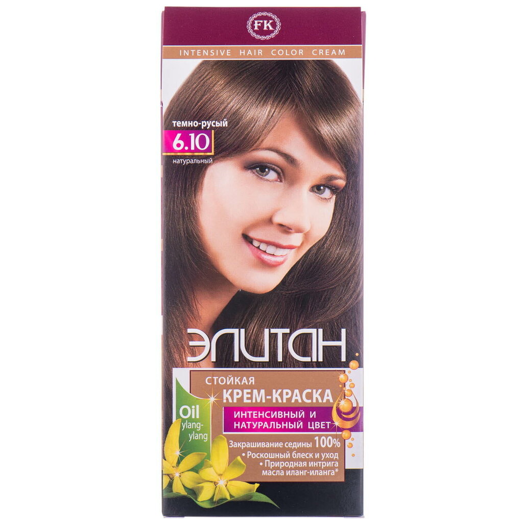 Hiusväri Elitan Intensive 6.10 Dark Blond, 100 ml hinta ja tiedot | Hiusvärit | hobbyhall.fi