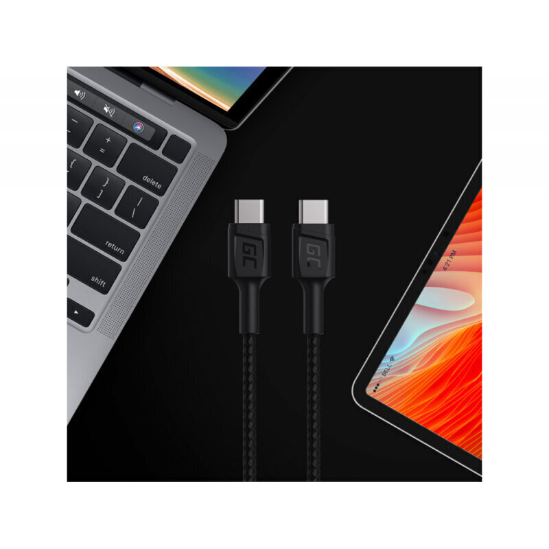 Green Cell KABGC30, USB-C, 1,2 m hinta ja tiedot | Kaapelit ja adapterit | hobbyhall.fi