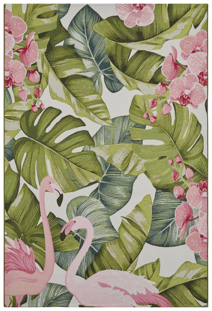 Hanse Home matto Tropical Flamingo 160x235 cm hinta ja tiedot | Isot matot | hobbyhall.fi