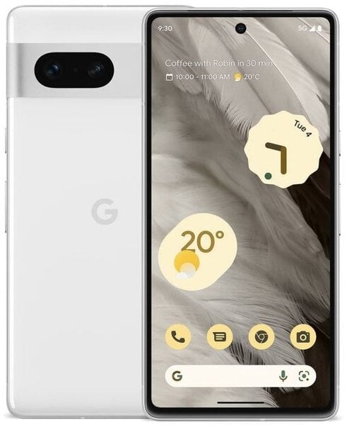 Google Pixel 7 5G 8/256GB Snow White hinta ja tiedot | Matkapuhelimet | hobbyhall.fi