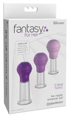 Nännipumppusetti Fantasy For Her Her Nipple Enhancer Set, 3 osaa hinta ja tiedot | Penis- ja klitorispumput | hobbyhall.fi