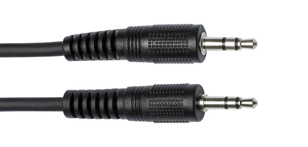 Cable Stagg 3,5 mm minijack - 3,5 mm minijack 30 cm SAC030MPSMPSB Stereoäänikaapeli miniliittimillä hinta ja tiedot | Kaapelit ja adapterit | hobbyhall.fi