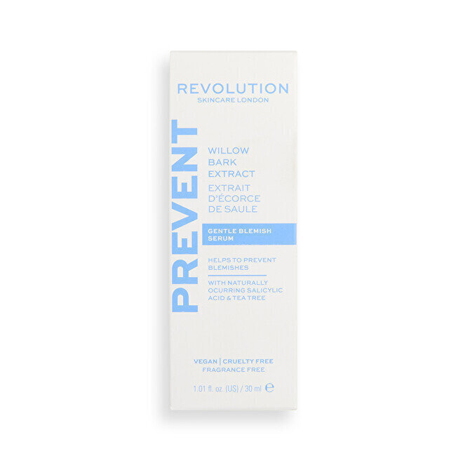 Pigmentaatiota ehkäisevä seerumi Revolution Skincare Prevent Willow Bark Extract, 30 ml hinta ja tiedot | Kasvoöljyt ja seerumit | hobbyhall.fi