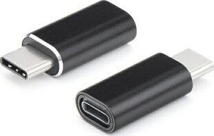 Adapteri-liitin/ Micro USB - Type-C, musta hinta ja tiedot | Adapterit | hobbyhall.fi