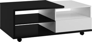 Sohvapöytä Meblocross Hybrid Hyb-12 2SP, musta/valkoinen hinta ja tiedot | Sohvapöydät | hobbyhall.fi