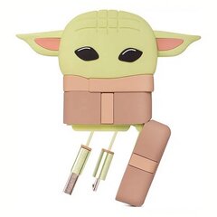 Power Squad: Star Wars: The Mandalorian - The Child (Baby Yoda) Retractable Cable 3-in-1, 80cm hinta ja tiedot | Kaapelit ja adapterit | hobbyhall.fi