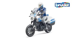 Scrambler Ducati -moottoripyörä poliisin kanssa hinta ja tiedot | Poikien lelut | hobbyhall.fi