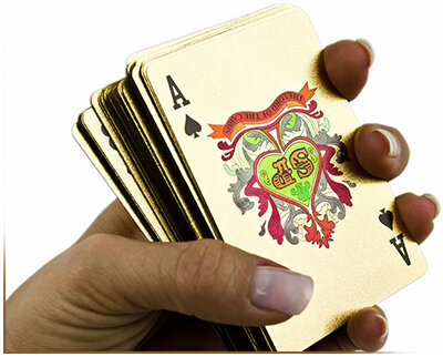 Kultaiset pelikortit hinta ja tiedot | Korttipelit, pokeri | hobbyhall.fi