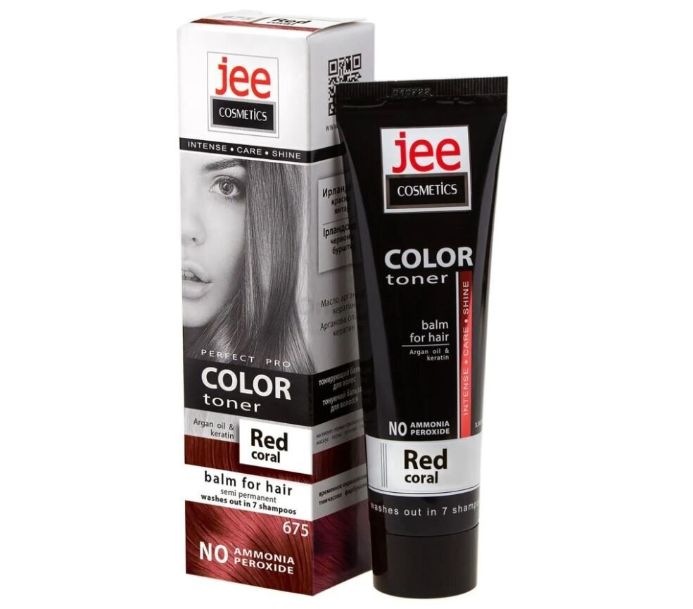 Sävyttävä hoitoaine Jee Cosmetics väri 675 Red Coral, 100 ml hinta ja tiedot | Hiusvärit | hobbyhall.fi