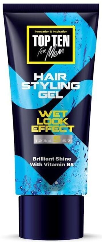  Styling Hair Gel Top Ten B5-vitamiinilla ja kosteiden hiuksien efektillä, 250 ml hinta ja tiedot | Kampaamotuotteet | hobbyhall.fi