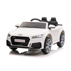 Audi TTRS yksipaikkainen sähköauto lapsille, valkoinen hinta ja tiedot | Lasten sähköautot | hobbyhall.fi