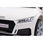 Audi TTRS yksipaikkainen sähköauto lapsille, valkoinen hinta ja tiedot | Lasten sähköautot | hobbyhall.fi