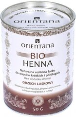 Hiusväri Orientana Bio Henna hiusväri Hazelnut, 100 g hinta ja tiedot | Hiusvärit | hobbyhall.fi