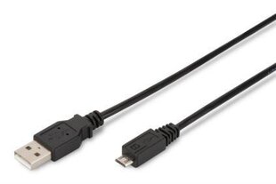 Digtus USB 2.0 -liitäntäkaapeli AK-300110-030-S, 3,0 metriä hinta ja tiedot | Kaapelit ja adapterit | hobbyhall.fi