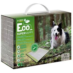 Croci Super Nappy Eco ekologinen lattianpäällyste, 14kpl, 84x57cm. hinta ja tiedot | Eläinten hoitotuotteet | hobbyhall.fi