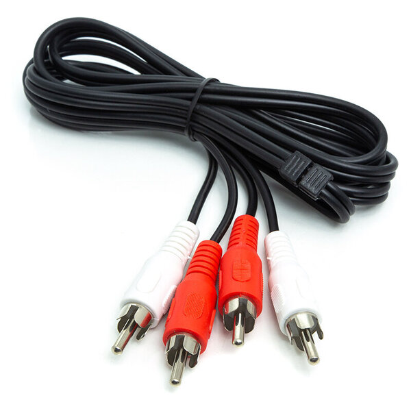 Audiokaapeli 2x RCA - 2x RCA, 1m