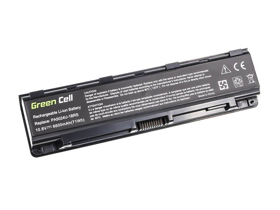 Green Cell Laptop Battery for Toshiba Satellite C850 C855 C870 L850 L855 hinta ja tiedot | Kannettavien tietokoneiden akut | hobbyhall.fi