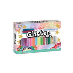 Grafix, Glitterisetti 70 kpl hinta ja tiedot | Taide- ja askartelutarvikkeet | hobbyhall.fi