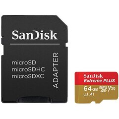 MEMORY MICRO SDXC 64GB CLASS10/W/A SDSQXBZ-064G-GN6MA SANDISK hinta ja tiedot | Kameran muistikortit | hobbyhall.fi