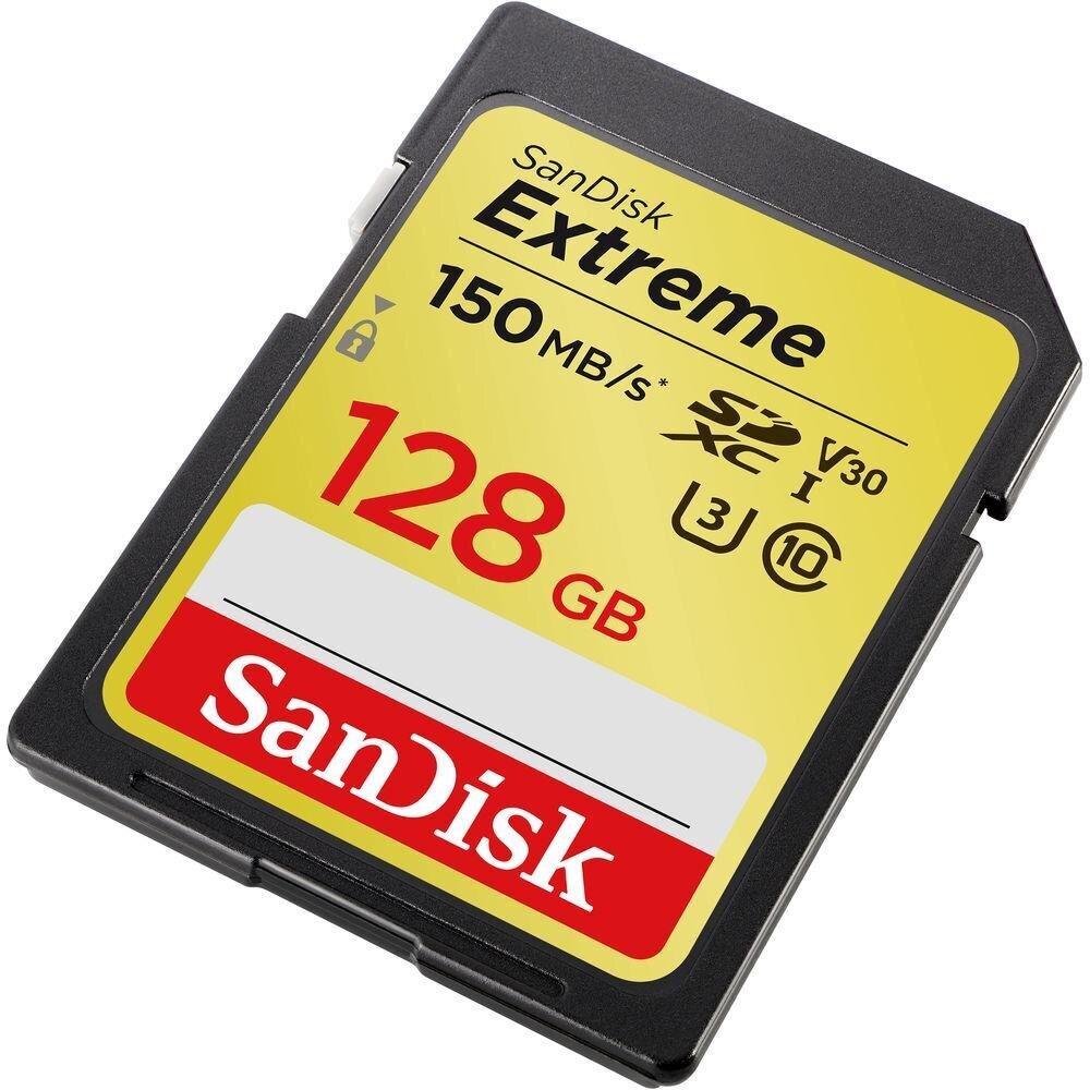 SanDisk Extreme SDXC 128GB hinta ja tiedot | Kameran muistikortit | hobbyhall.fi