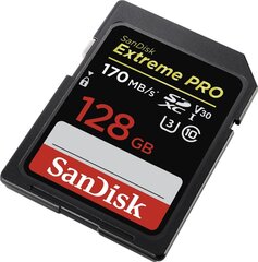 SANDISK Extreme Pro SDXC Card 128GB U3 hinta ja tiedot | Kameran muistikortit | hobbyhall.fi