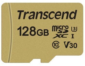 TRANSCEND MICROSDXC UHS-3/V30 128GB W/ ADAPTER hinta ja tiedot | Kameran muistikortit | hobbyhall.fi