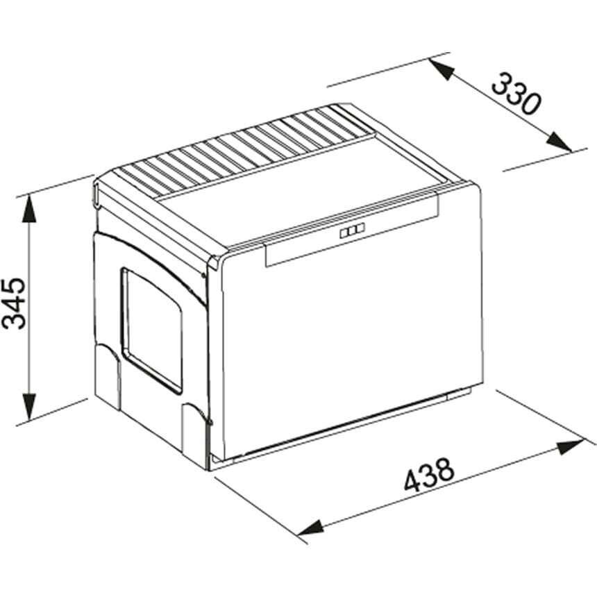 Franke jäteastia Cube 50, 14l + 2 x 8l hinta ja tiedot | Roska-astiat | hobbyhall.fi