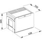 Franke jäteastia Cube 50, 14l + 2 x 8l hinta ja tiedot | Roska-astiat | hobbyhall.fi