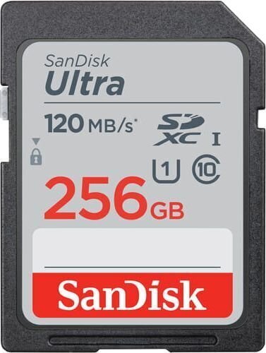 SDC-muistikortti SanDisk Ultra 256 GB: SDSDUN4-256G-GN6IN hinta ja tiedot | Kameran muistikortit | hobbyhall.fi