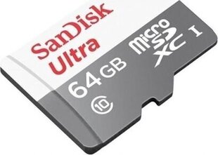 MEMORY MICRO SDXC 64GB UHS-I/SDSQUNR-064G-GN3MA SANDISK hinta ja tiedot | Sandisk Kamerat ja tarvikkeet | hobbyhall.fi