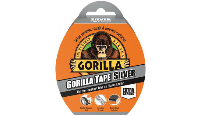 Gorilla-teippi "Silver" 11m hinta ja tiedot | Käsityökalut | hobbyhall.fi