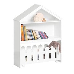 SoBuy KMB52-W, valkoisen värinen lastenhuoneen hylly hinta ja tiedot | Lastenhuoneen hyllyt | hobbyhall.fi