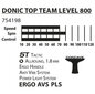 Pöytätennismaila Donic Top Team 800 hinta ja tiedot | Pingismailat | hobbyhall.fi