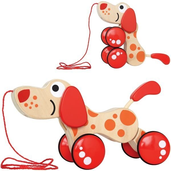 HAPE Vedettävät lelut Walk-A-Long Puppy hinta ja tiedot | Vauvan lelut | hobbyhall.fi