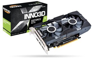 Inno3D GeForce GTX 1650 GDDR6 Twin X2 (N16502-04D6X-1177VA25) hinta ja tiedot | Näytönohjaimet | hobbyhall.fi