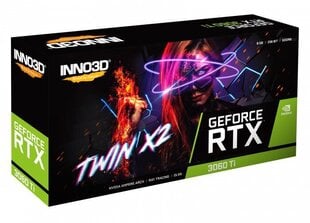 Inno3D GeForce RTX 3060 Ti Twin X2 LHR (N306T2-08D6-119032DH) hinta ja tiedot | Näytönohjaimet | hobbyhall.fi