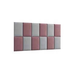 NORE Quadratta Monolith 63/84 -seinäpaneelisarja, vaaleanpunainen/harmaa hinta ja tiedot | Pehmeät seinäpaneelit | hobbyhall.fi