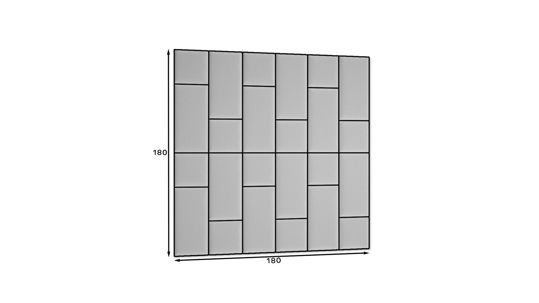 NORE Quadratta Monolith 37 -seinäpaneelisarja, vihreä hinta ja tiedot | Pehmeät seinäpaneelit | hobbyhall.fi