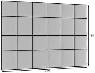 NORE Quadratta Monolith 76 -seinäpaneelisarja, sininen hinta ja tiedot | Pehmeät seinäpaneelit | hobbyhall.fi