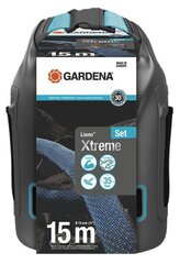 Gardena Liano™ Xtreme -tekstiililetkusarja säilytyslaukulla, 15 m hinta ja tiedot | Puutarhaletkut, kastelukannut ja muut kastelutarvikkeet | hobbyhall.fi