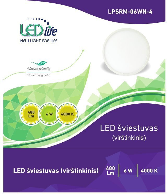 Seinävalaisin LEDlife LPSRM-06WW hinta ja tiedot | Seinävalaisimet | hobbyhall.fi