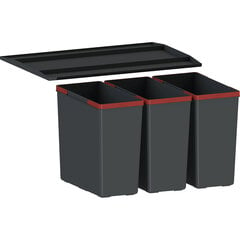 Franke jäteastia Sorter Easysort 60, 3 x 14,5l hinta ja tiedot | Roska-astiat | hobbyhall.fi