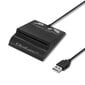 Qoltec Smart ID-kortinlukija, USB Type C hinta ja tiedot | Älylaitteiden lisätarvikkeet | hobbyhall.fi