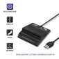 Qoltec Smart ID-kortinlukija, USB Type C hinta ja tiedot | Älylaitteiden lisätarvikkeet | hobbyhall.fi