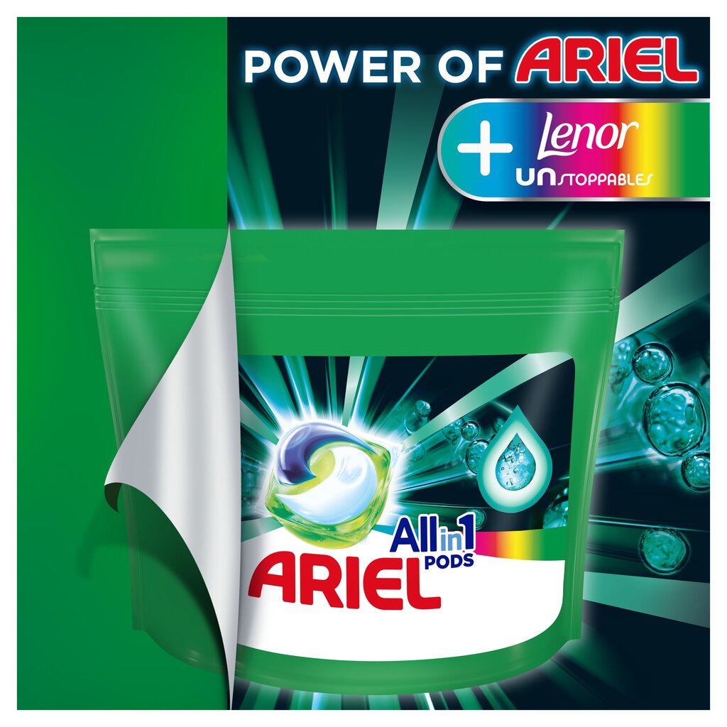 Ariel All-in-1 PODS +Unstoppables Lenor-pyykkikapselit, 36 pesukertaa hinta ja tiedot | Pyykinpesuaineet | hobbyhall.fi