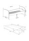 Lasten sänky ADRK Furniture Gonzalo L11, 140x70 cm hinta ja tiedot | Lastensängyt | hobbyhall.fi