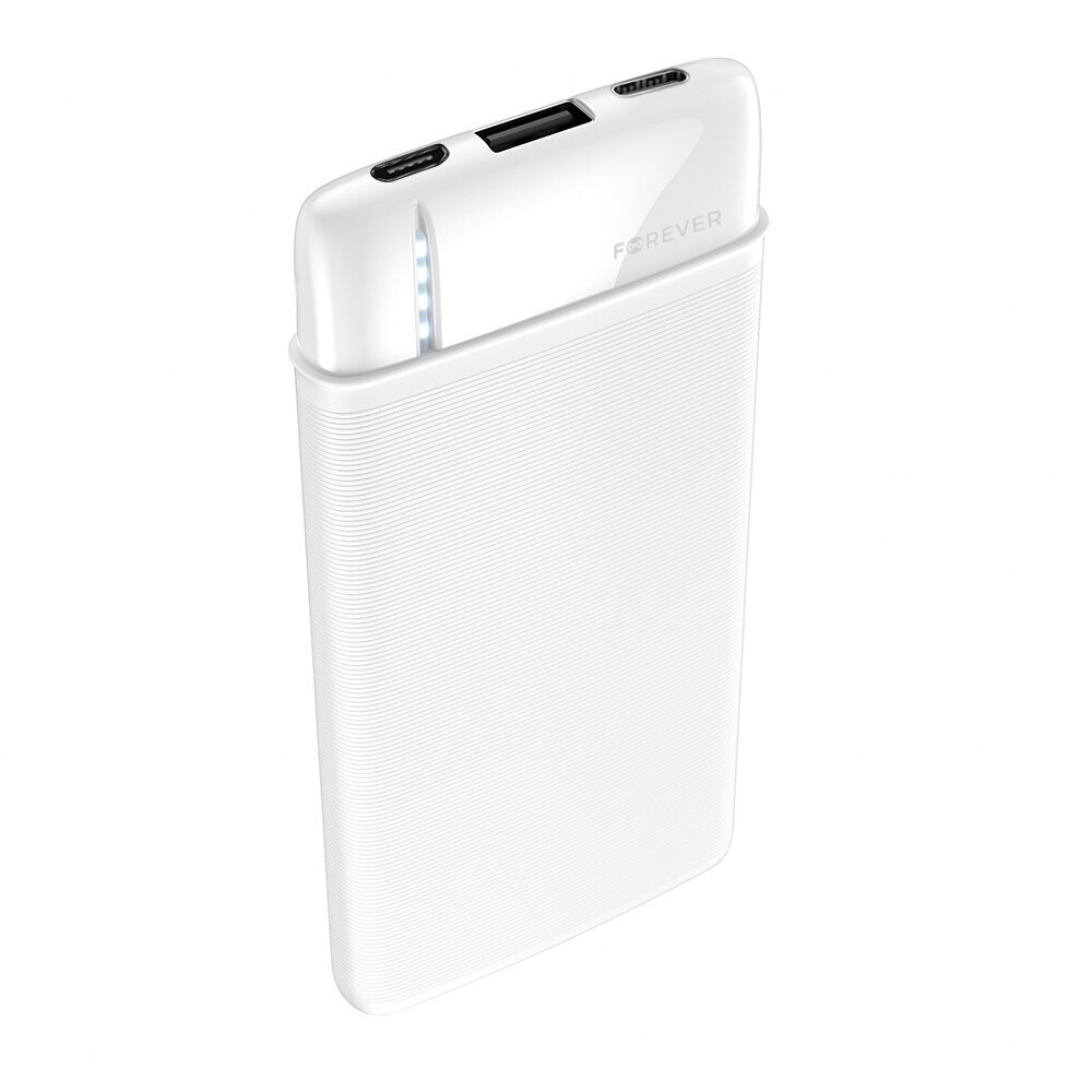 Forever powerbank TB-100S 5000 mAh valkoinen hinta ja tiedot | Varavirtalähteet | hobbyhall.fi