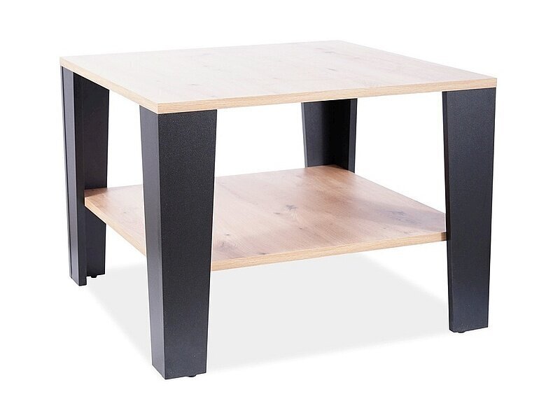 Sohvapöytä Signal Meble Quadra, ruskea/musta hinta ja tiedot | Sohvapöydät | hobbyhall.fi